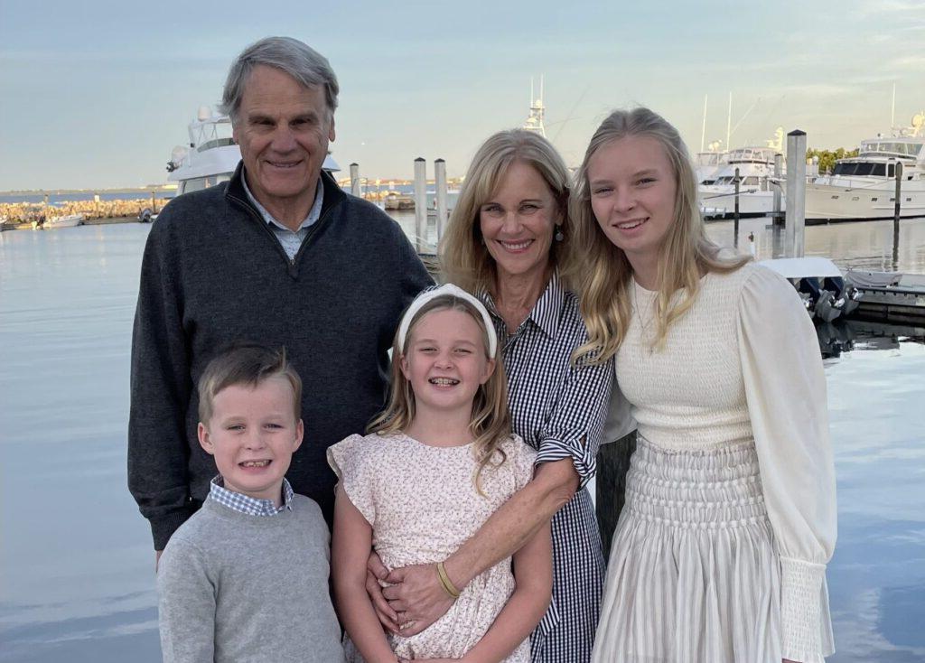 Sheri and Paul Page and their grandchildren